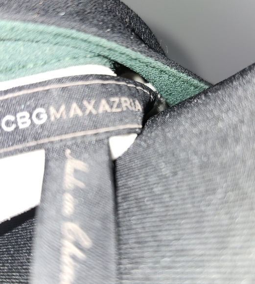 B C B G Chic Black WHITE AND GREEN Colorblock Dress - Picture 6 of 8